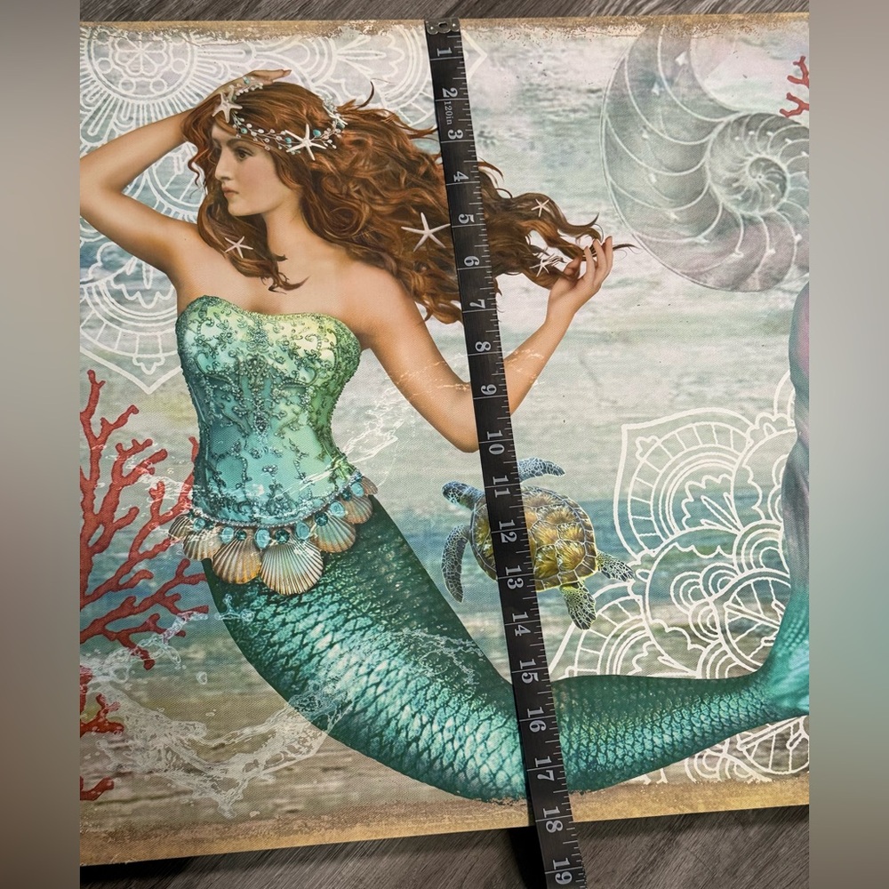 Swimming Mermaid Photo Canvas Wall Art - Picture 7 of 7